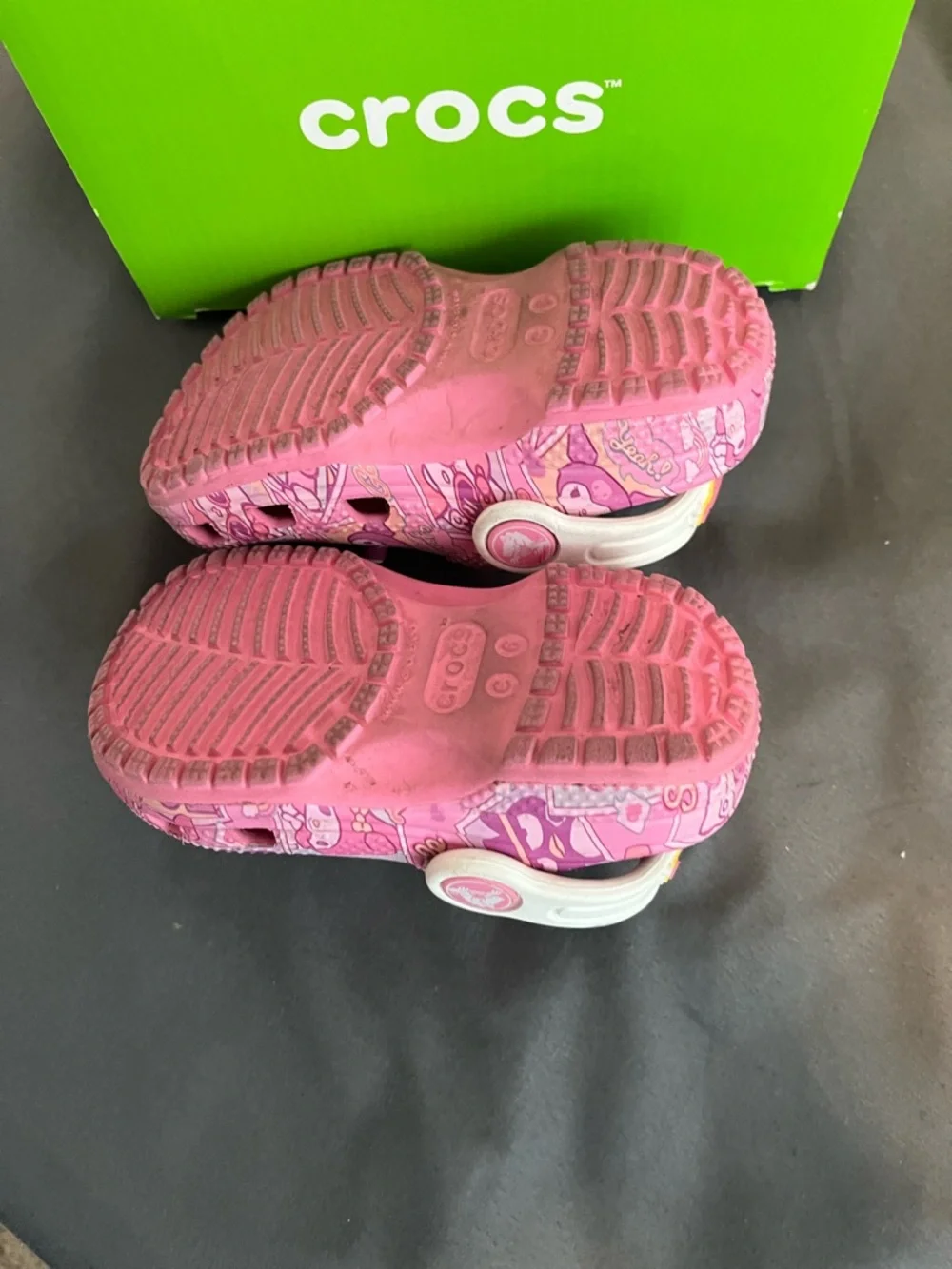 CROCS Pink Sanrio Pattern Clogs with Character Jibanyan & Friends - Picture 3 of 4